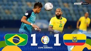 Brasil 1 x 1 Ecuador ● 2021 Copa América Extended Goals & Highlights HD