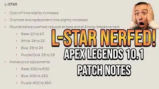 L-Star FINALLY NERFED! Apex Legends Evolution Collection Event Patch Notes