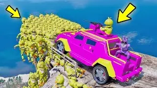 ANIMATRONICS FOXY TRITURANDO 100+ CHICAS | GTA V FIVE NIGHTS AT FREDDY`S