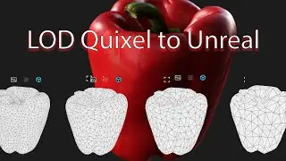 LOD setup Quixel Bridge to Unreal