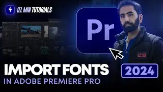 How to Import Fonts to Adobe Premiere Pro 2024 | How to Use New Fonts in Premiere Pro