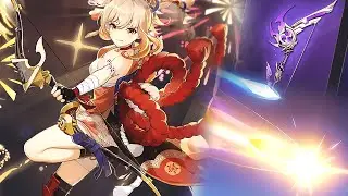 some lucky rolls on genshin