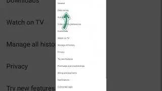 How to ON youtube data saving mode #shorts