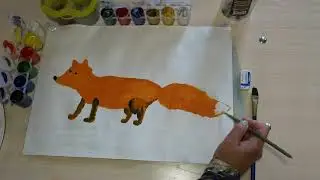 Рисуем лисичку