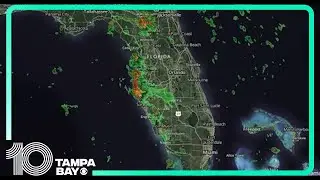 LIVE RADAR: Showers and storms moving across Tampa Bay