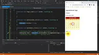 ASP.NET Tutorial | How to create a web app using Calendar Control