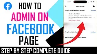 how to add admin on facebook page - Full Guide