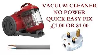 How To Fix A Vacuum That Wont Turn On  - Quick Easy Fix For Under £1.00 or $1.00