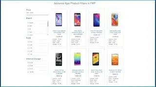 Advance Ajax Product Filters in PHP