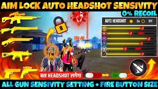 Free Fire Max Auto Headshot Trick 2024 Sensitivity Setting | 2gb, 4gb, 6gb Ram Headshot Sensitivity