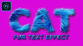 Create a realistic furry text effect in Photoshop.