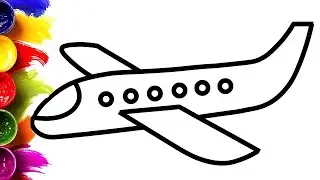 Bolalar uchun samolyot chizish/Drawing  PLANE for children/Рисунок самолет для детей