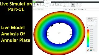 #11 Creo Live Simulation- Live Model Analysis Of Annular Plate