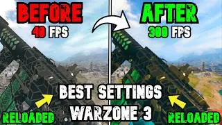 BEST PC Settings for Warzone 3 SEASON 4! RELOADED (Optimize FPS & Visibility)