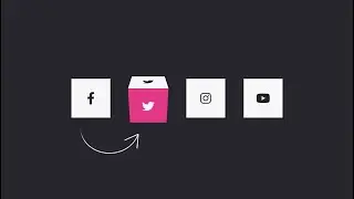 3D  Social Media Icons Hover Effect Using Html & Css