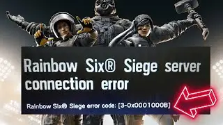 Rainbow six siege error code 3-0x0001b in 2024 | Connection Error Code 3 0x0001000b