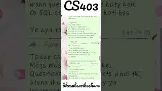 CS403 Current Final Term Papers | Final Term Spring 2022 | CS403 Current Papers | Vu current Stock