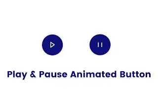 Play & Pause Animated Button | With HTML, CSS & JavaScript