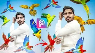 PicsArt Parrot Viral Photo Editing tutorial in Picsart Step by Step in Hindi - Instagram Viral edit