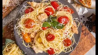 Chicken Pasta with Cherry Tomatoes