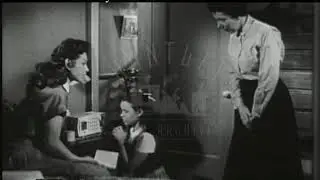 Listening To The Radio, 1940s - Film 99754