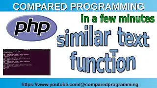 PHP string functions: similar_text