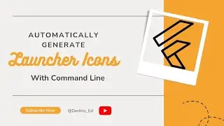 Flutter : Generate Launcher Icons with Command Line