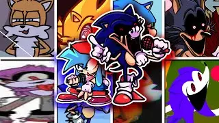 Too Slow Encore but Different Sonic Characters Sing It 🐱(Sonic.Exe 3.0 Cancelled) FNF Cover - Remake