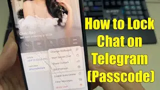 How to Lock Chat on Telegram (Passcode)