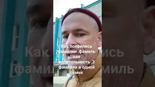 Генеалог Семёнов о том как появились русские фамилии ,фамильная 