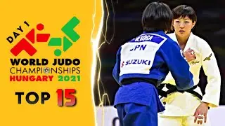 World Judo Championships Hungary 2021 Top 15 Ippons in Day 1 (柔道2021)