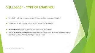 Oracle SQL Loader Basics
