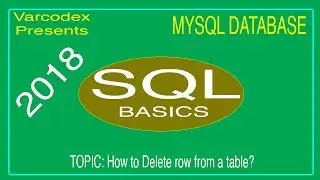 How to delete row from a table of mysql database using sql | Xampp | Tutorial 06