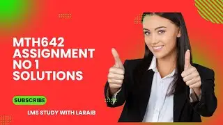 mth642 assignment no 1 solutions #mth642#assignment  solutions mth642/ assignment 1 solutions mth642