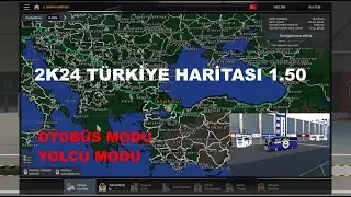 ETS2 1.50 2K24 TÜRKİYE HARİTASI + YOLCU MODU + TRAVEGO 16 SHD[TURKEY MAP + PASSENGER MOD + BUS MOD]