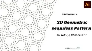 Adobe illustrator tutorial: How to make 3d geometric seamless pattern in adobe illustrator