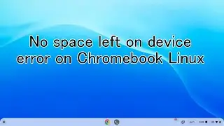 "No space left on device" error on Chromebook Linux