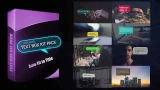 Text Box Kit Pack After Effects Templates