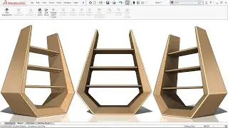 Transform Your Design Skills | Create a Stunning 'Wooden Showcase' in SOLIDWORKS 2018