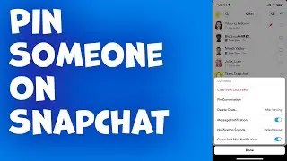 How To Pin Someone On Snapchat