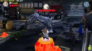 Lego Jurassic World: Level 20 Main Street Showdown FREE PLAY (All Collectibles) - HTG