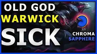 OLD GOD  Warwick (Sapphire Chroma) - TOO SICK ON BLUEWICK! (League of Legends, Season 11)