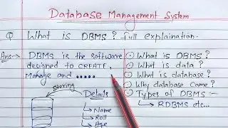 What is DBMS? full Explanation | DBMS Introduction | #dbms