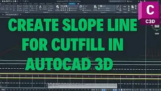 How to Create Slope line for CutFill in AutoCAD