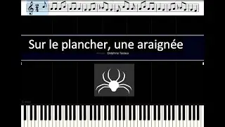 Sur le plancher, une araignée - piano tutorial