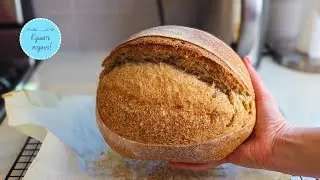 Sourdough bread “3 flour” at home. Detailed and simple recipe.