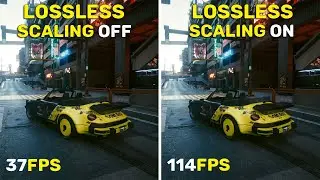 Cyberpunk 2077 - RX 580 - Lossless Scaling OFF vs ON - x4 Mode