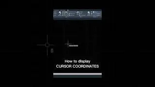 AutoCAD | How to display cursor coordinates in autocad 