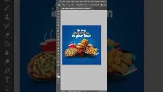 Food Social Media Post Design in Photoshop Tutorial #shorts