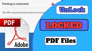 How To Remove Security From A Secured PDF File